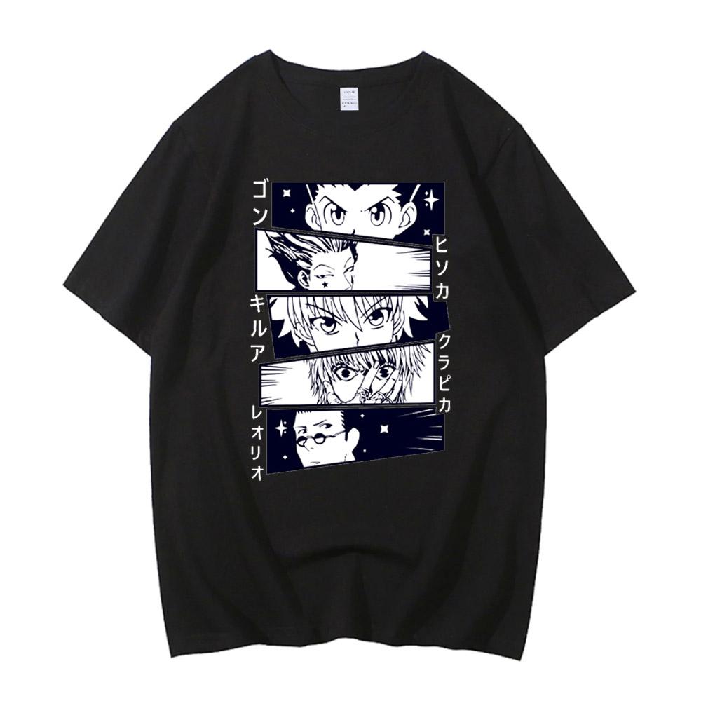 

Japanese Anime Hunter X Hunter Print T-shirt Men High Quality Cotton EU Size TShirt Hip Hop Streetwear TShirt Summer Harajuku XS（old）