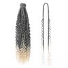 Extension de dreadlocks tresse bohème 24 pouces 10 pièces Extension de dreadlocks synthétiques bouclés avec tresse carrée Dreadlocks faites à la main Style Hippie Dreadlocks