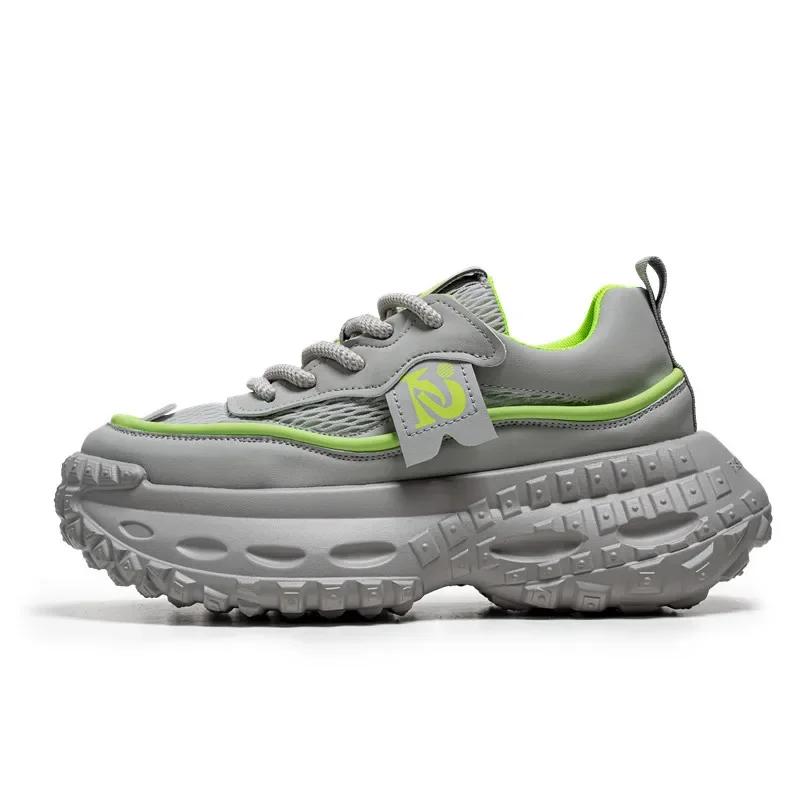 Fashion New Men's Breathable Sneakers Fashion Trendy Casual Shoes Increased Height Thick Bottom Running Shoes Zapatos Para Hombres