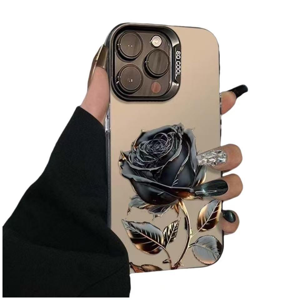 Černé Zlaté Růžové Pouzdro na iPhone pro modely 17, 16 Pro Max, 15 Pro/14/13/12