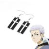 Anime Acrylic Pendant Dangle Earrings Cosplay Props for Women Men Jewelry Accessories