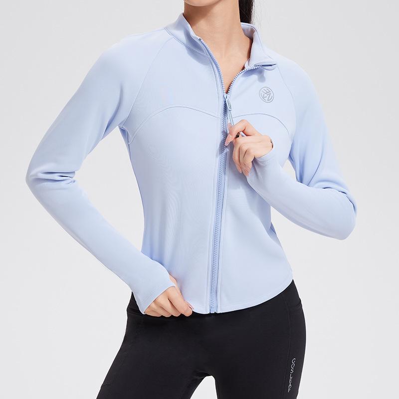 Women s Autumn  & Winter Plus Velvet Sports Hoodie: Long Sleeve, Zip-Up, Outdoor Fitness, Quick-Dry, Slim Fit Yoga Jacket Double Extra Large