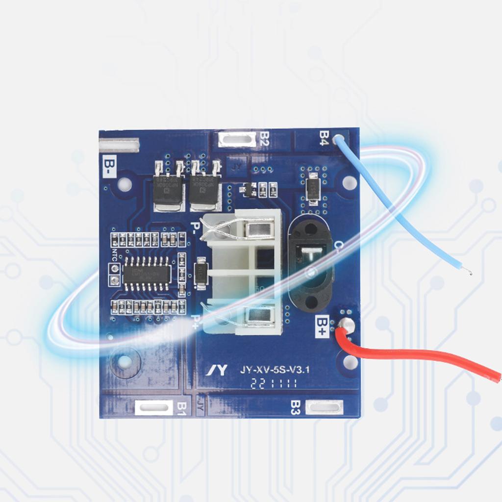 Lithium Batteries Pack Cell Module 21V Lithium Battery Charging Protective Board Power Circuit Board Replacement