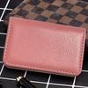 Faux Leather Business Card Holder with Magnetic Closure Slim Compact Size Portable Business Card Carrier Name Card Organizer
