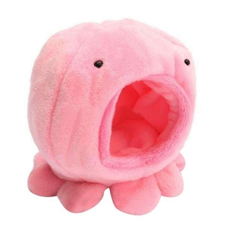 

Милые клетки для маленьких животных в форме осьминога, крысы, хомяка, птицы, белки, теплая мягкая кровать, игрушечный домик для домашних животных Octopus розовый