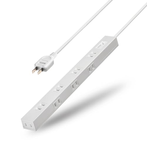 Sanwa Supply Slim Lightning Guard Tap (3m) TAP-SPSLIM8N-3