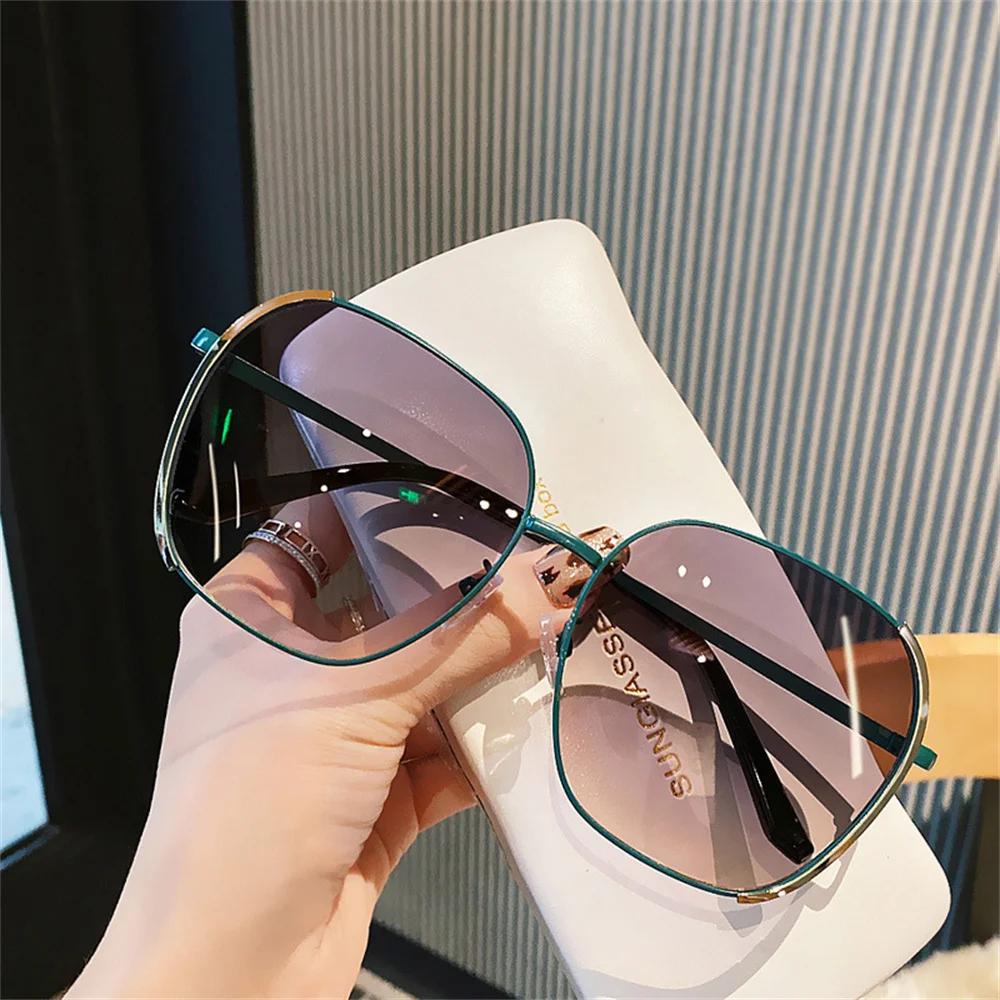 Women'S Oversized Sunglasses Fashion Gradient Shade Sunglasses Uv400 Outdoor Sports Sunglasses Men Glasses Eyewear Gafas De Sol