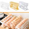 Automatic Scrolling Egg Rack Holder Storage Box Egg Refrigerator For Kitchen Basket Container E Z2Q3