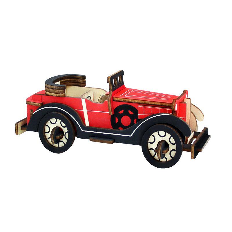 2021 New Wooden 3D Jigsaw Puzzle: DIY Creative Model for Children's Education