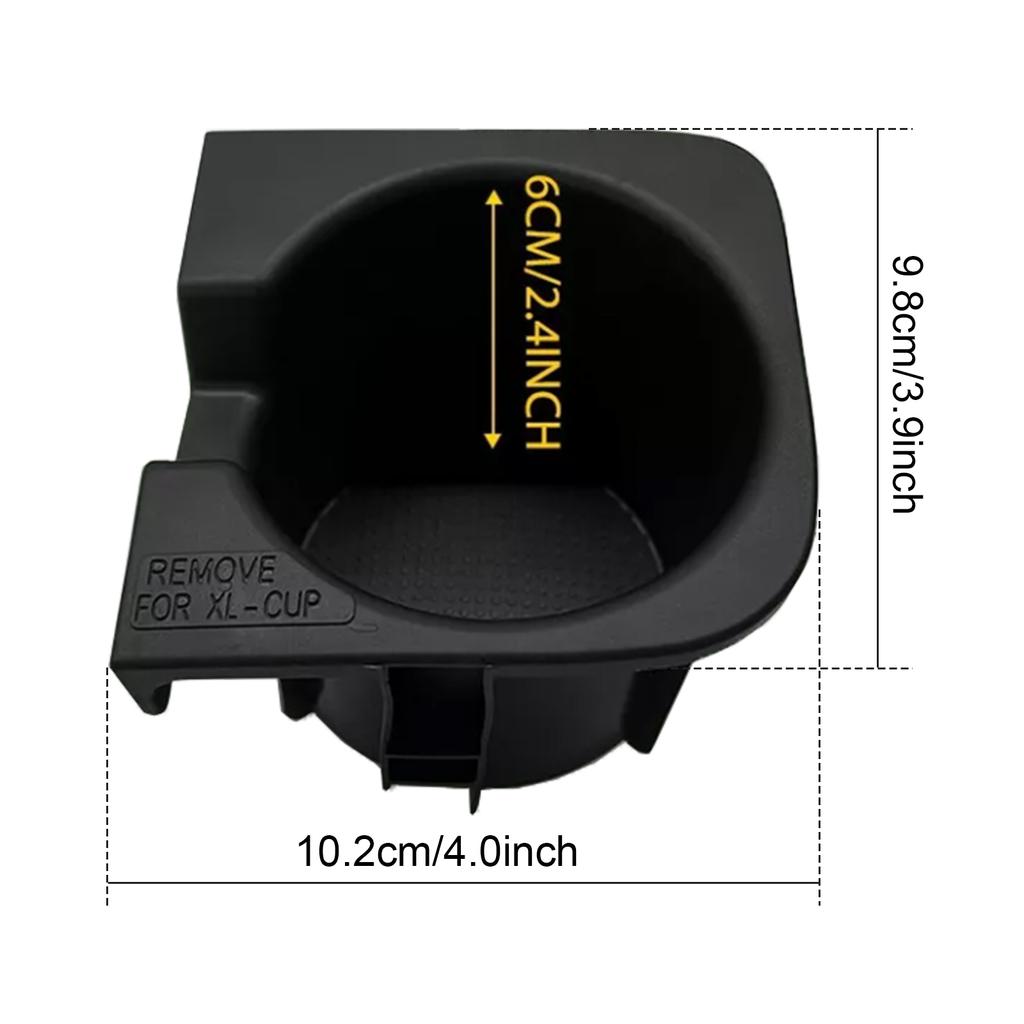 2PCS Right+Left Black Center Console Cup Holder Insert For Toyota Tacoma 05-17