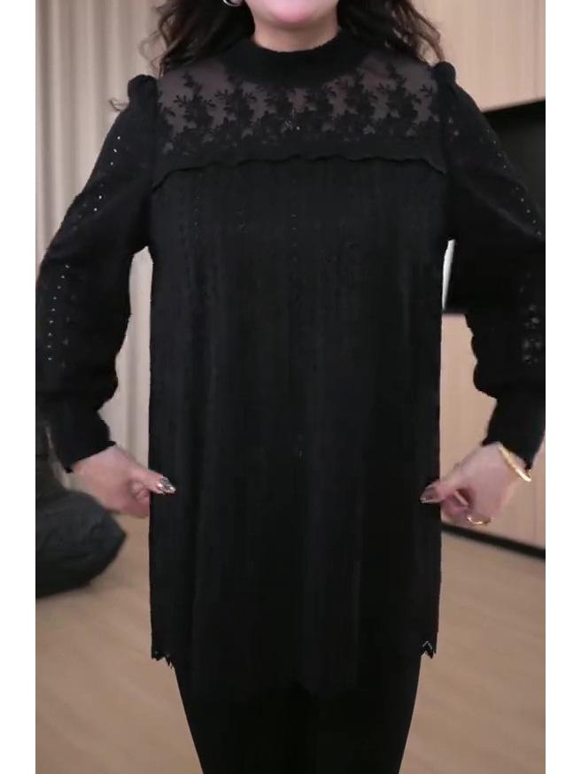 Spring Lace Blouse - High-End Light Luxury Loose Fit for Plus Size Women