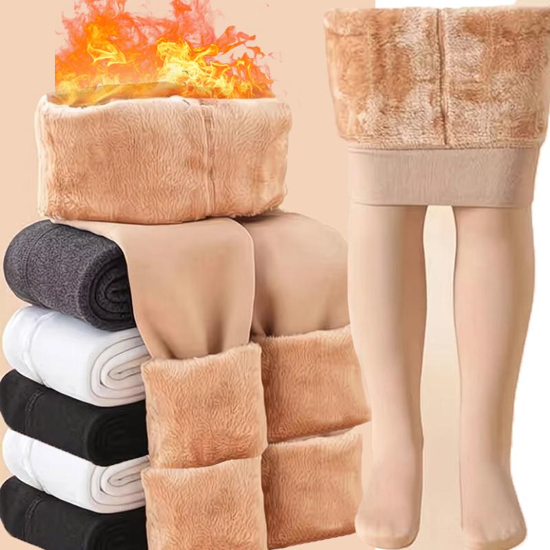 Thicken Warm Tights Winter Women Men Black Skin Color Thermal Pantyhose Comfortable Fleece Plush Stockings Fashion Accessories