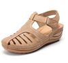 Fashion Women's Sandals Classics Retro Wedge Sandals Summer Breathable Hollow Sandals for Women Non Slip Platform Sandal Sandalias Mujer