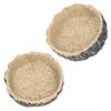 2Pcs Reptile Water Dish Lizard Food Bowl Feeding Tool for Small Pets Tortoise Gecko Spider