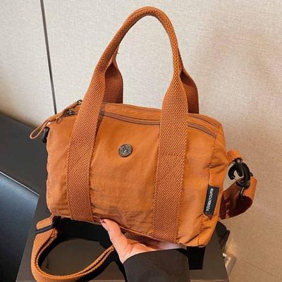 Borsa a tracolla portatile leggera di grande capacità, Borsa piccola multi-cerniera, Borsa a spalla singola casual