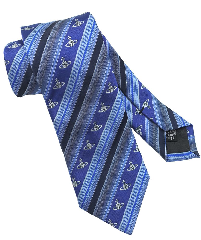 

Галстук Vivienne Westwood VW24 (Ширина 8,5 см) Синий/Темно-синий [Б/у]