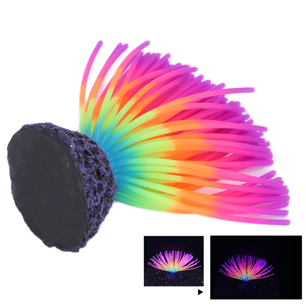 Aquarium Silicone Simulation Coral Fish Landscaping Decoration Fake Water Plants