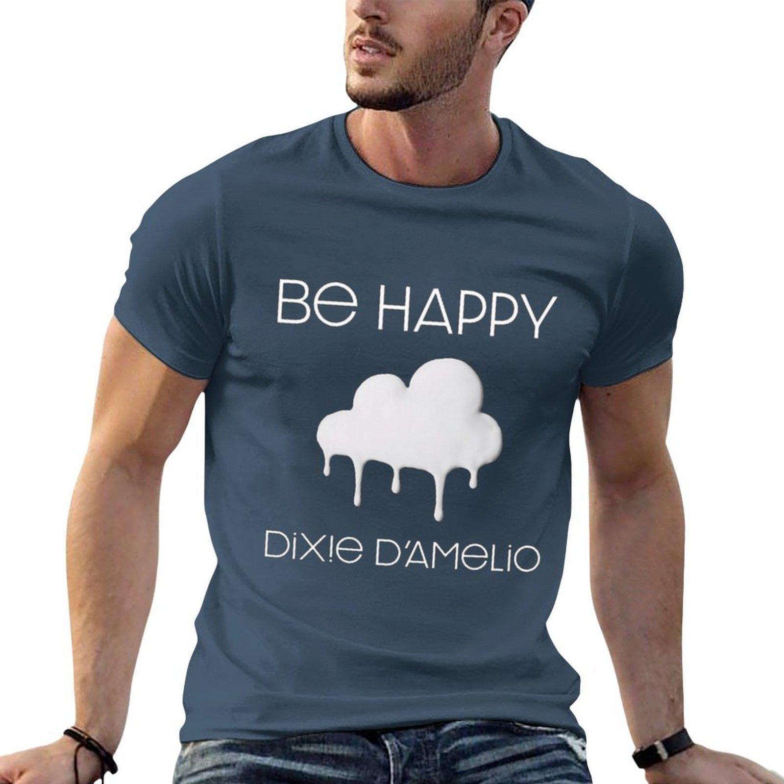 Be Happy Dixie Damelio Tshirt Basic Short Sleeve Tshirt For Unisex S
