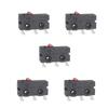 Limit Control Microswitch Assembly, KW11 KW12 Contact Button Unit with Black Housing and 5A 125V 250V Rating Body