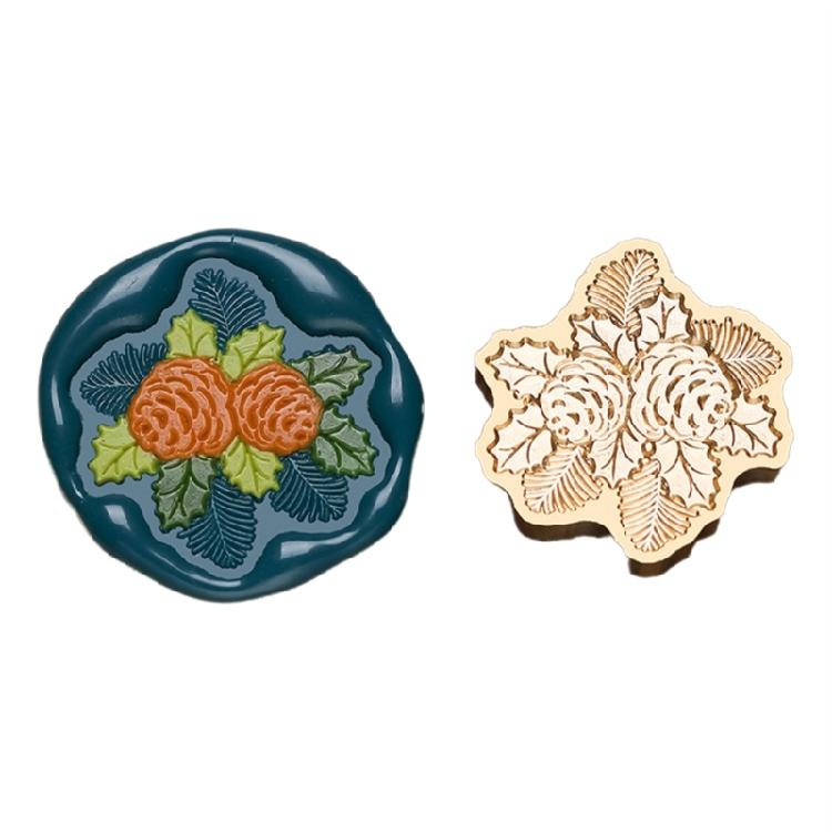 Christmas Vintage Sealing Stamp Head for Wedding Invitations Envelope Scrapbooking, Embossed Sealing Stamp Replacements