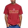 Men's Casual Short Sleeve Crew Neck T-Shirt England Football Inspired Graphic Print Comfortable Fit Lightweight Fabric