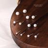 French Luxury Natural Freshwater Pearl 999 Sterling Silver Earrings for Women Simple Exquisite Wedding Jewelry