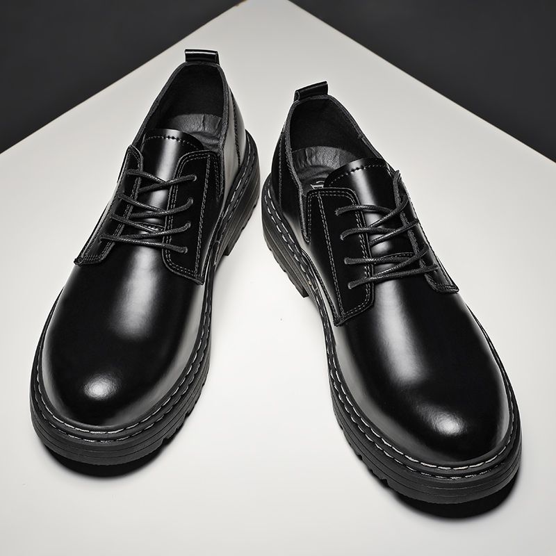 Британская кожаная обувь. Мужская рабочая обувь. Низкие ботинки martin. 43 — фото 6