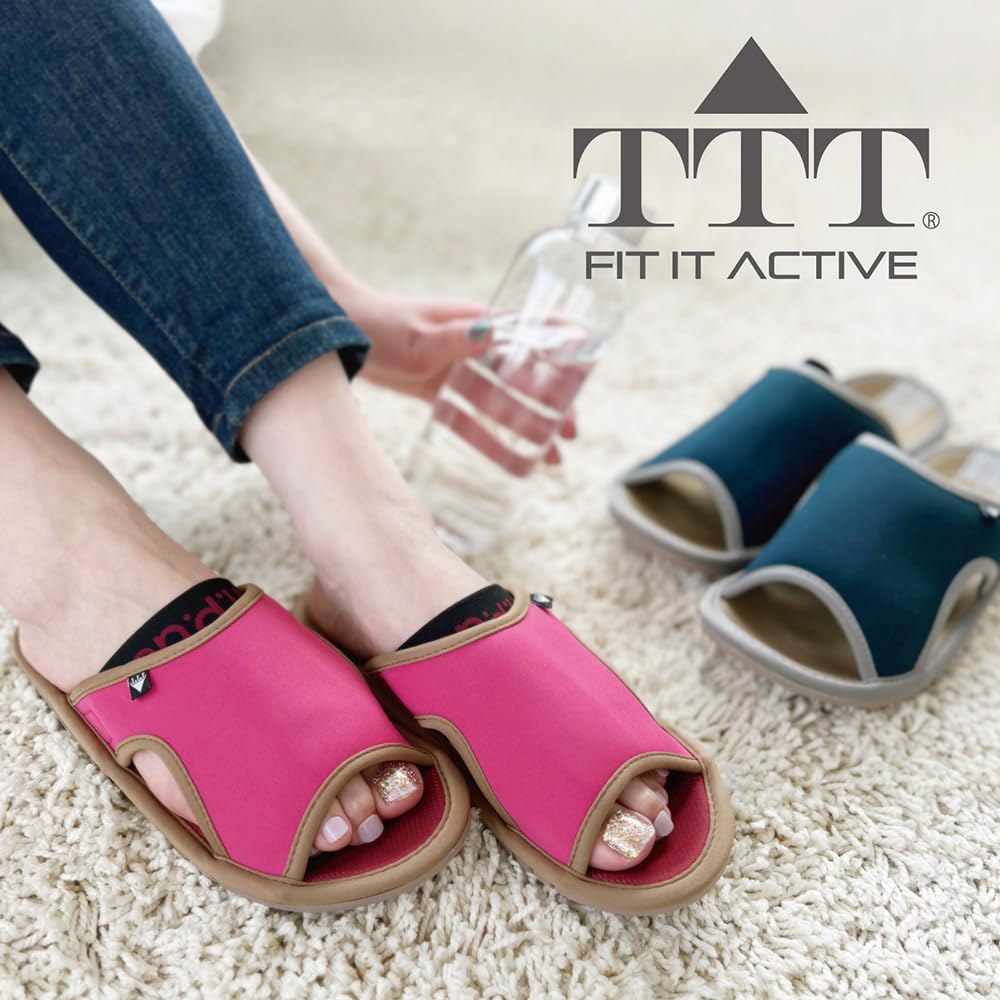 Fit It ACTIVE TTT Cm Slippers, Black, 25.5