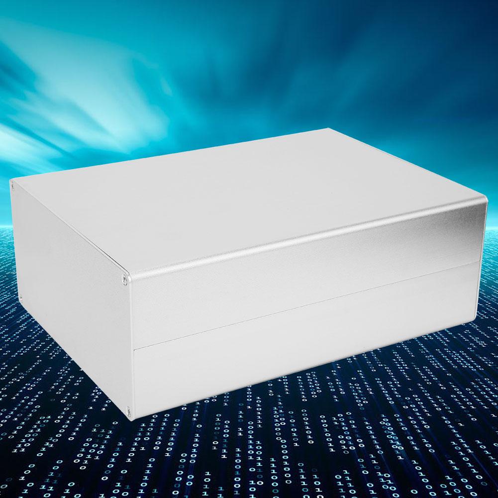Aluminum Project Box Matte Silver Enclosure Case DIY GPRS Circuit Board Shell 80x160x220mm