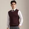 Youngor Men's Wool Blend V-Neck Vest