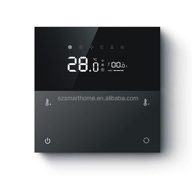 Tuya Smart Thermostat Thermal Switch 240v Fixed Temperature Wall Switch Tuya Thermal Smart Temperature Controller Switch 86mm*86 mm&Uk Standard чёрный