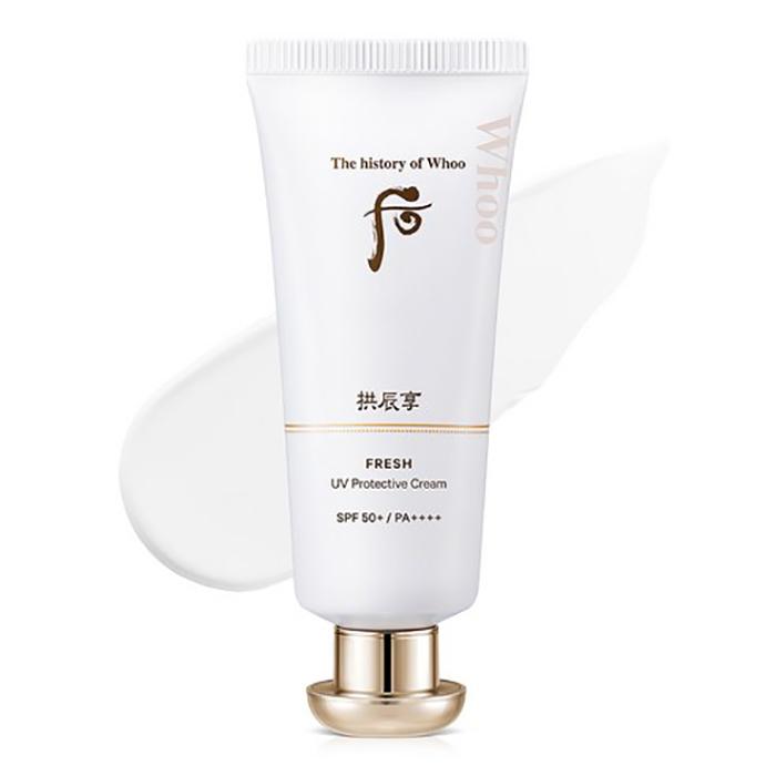 The history of whoo Gongjinhyang Jinhaeyoon Fresh Sun Cream SPF50+ PA++++ – Gentle Yet Powerful UV Protection, Korean