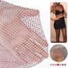 50cm Glitter Rhinestone Mesh Fabric Shiny Crystal Stretch Fishing Net Cloth for Dress Skirt Costume DIY Sewing Craft Supplies