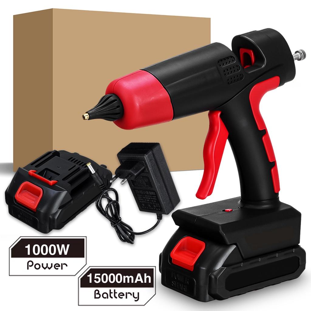 Rechargeable Cordless Hot Melt Glue Gun Li-ion Battery For 11mm Glue Stick Home DIY Repair Tool For Battery 1000W