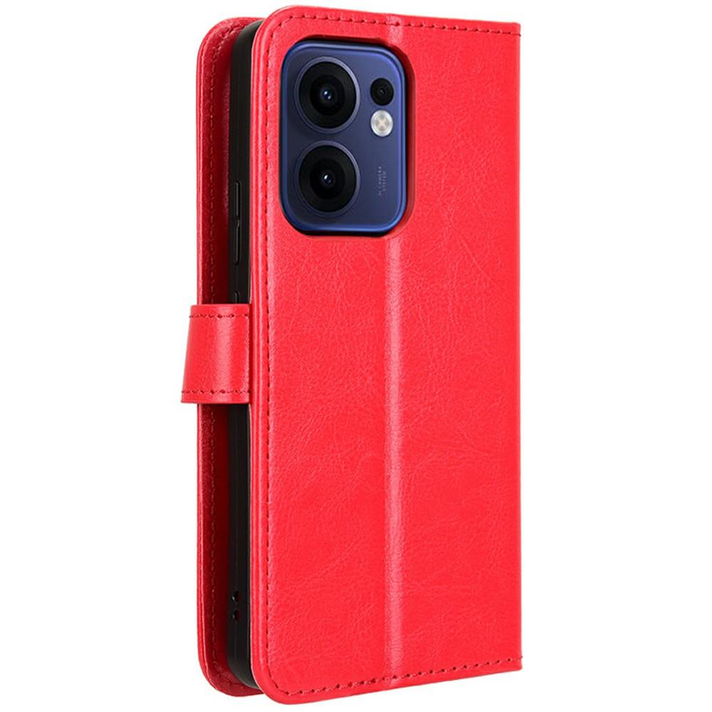 For Oppo Reno13 F 5G (Reno 13 FS 5G)/4G Case Crazy Horse Texture PU Leather Phone Wallet Cover
