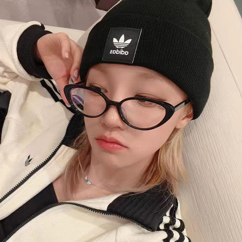 Small Framed Versatile Anti-Blue Light Glasses Fashionable Cat-Eye Unisex Daily Commuting Clear Lens Optical Eyeglasses