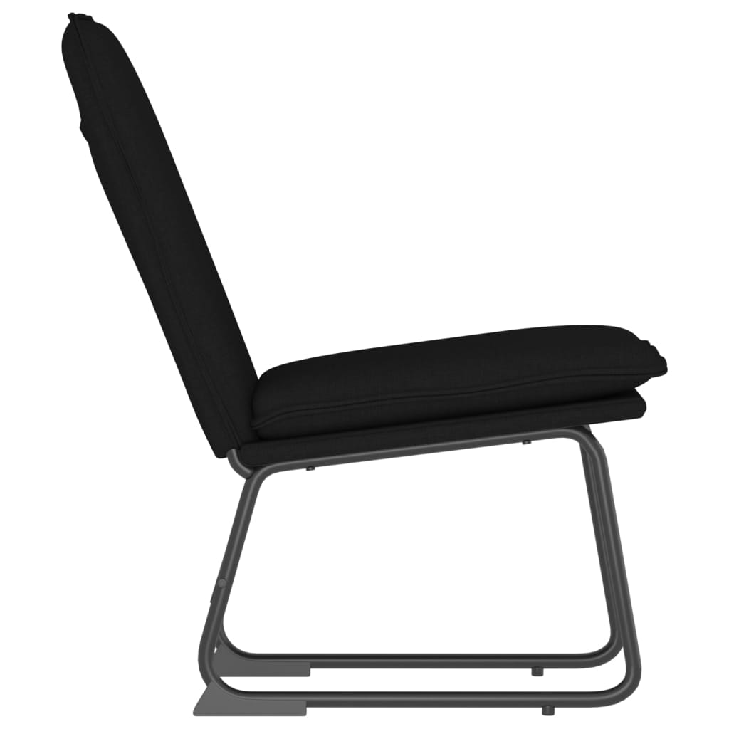 Black Lounge Chair 52 X 75 X 76 Cm Fabric