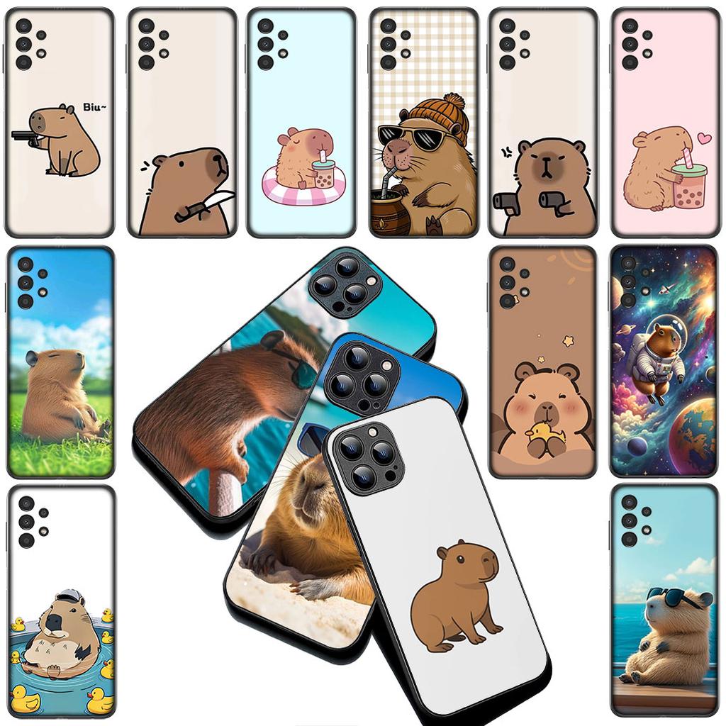 Anime Capybara Wallpaper Silicone Cover for Apple iPhone 17 12 13 Pro Max Mini ProMax 7 + 8 Plus Air 8+ Coque Phone Case