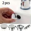 2-Pack Plastic Bathroom Sink Overflow Cover, Suitable for Kitchen and Bathroom Bathtub Drain Cover, Round Overflow Ring Plug