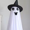 Świecący Duch Straszny Duch Dekoracja Halloweenowa ze Światełkami LED Straszne Stojące Duchy Dekoracja na Drzwi Wejściowe Ganek Podwórko Domową Imprezę