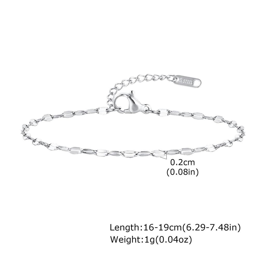 Women's Versatile Twist Chain Bracelet - Stackable and Stylish for Daily Wear