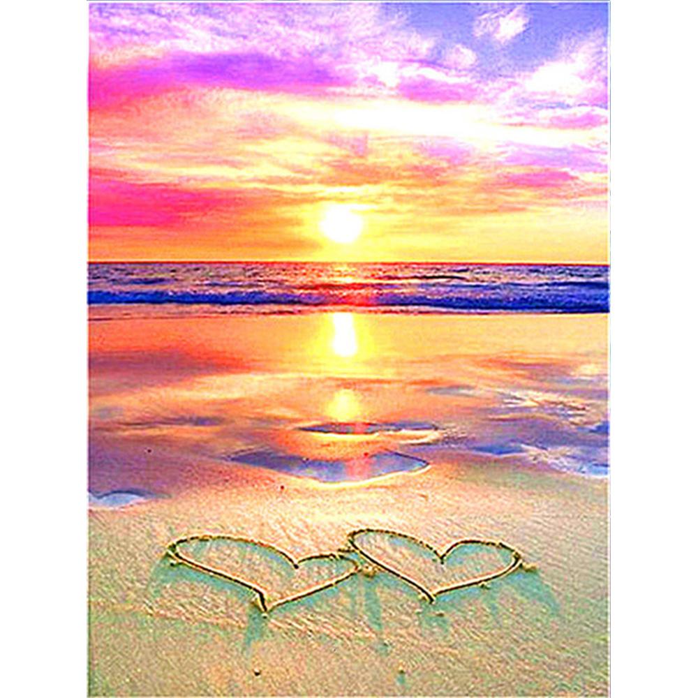 Diamond Painting Seaside Full Square Cross Stitch Kits 5D Diamond Embroidery Landscape Mosaic Door Needlework Home Decor