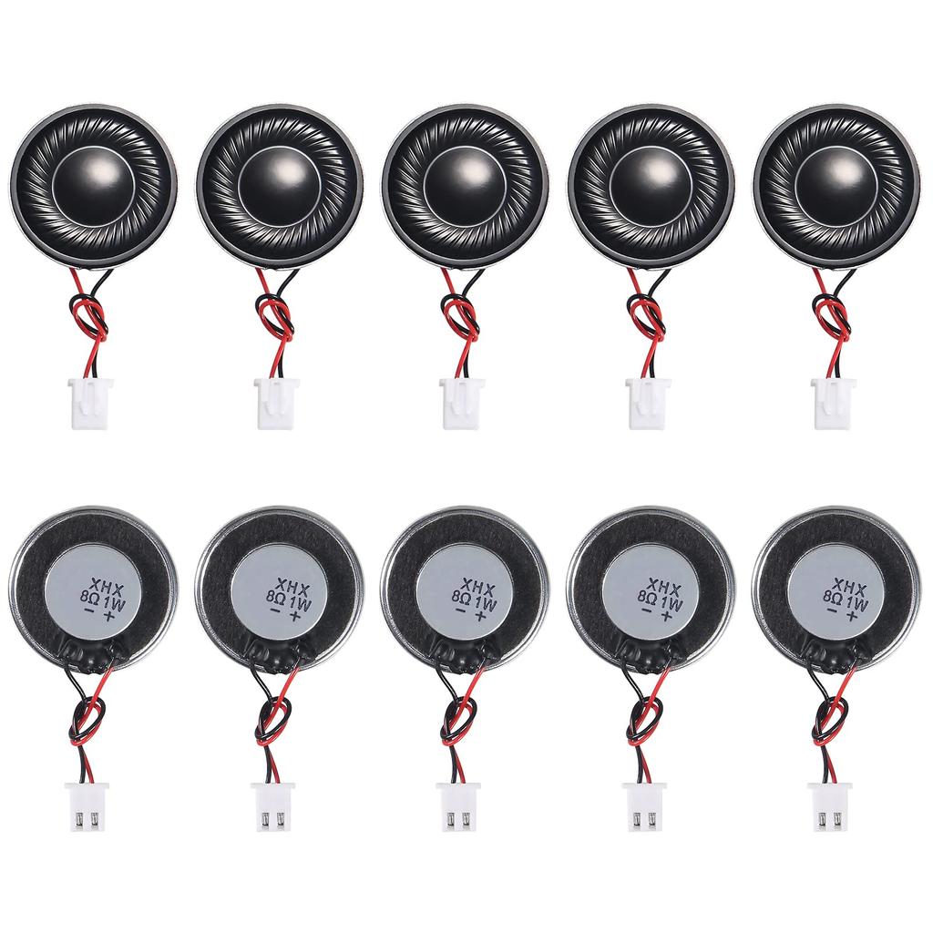 ACEIRMC 10pcs 1W 8Ohm Round Internal Magnet Mini Loudspeaker for MP3 MP4 Players (1W 8Ohm)