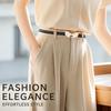 Bow Buckle Waist Belt Leather Bow Buckle Belt Simple Women's Belt  Daily Outfits