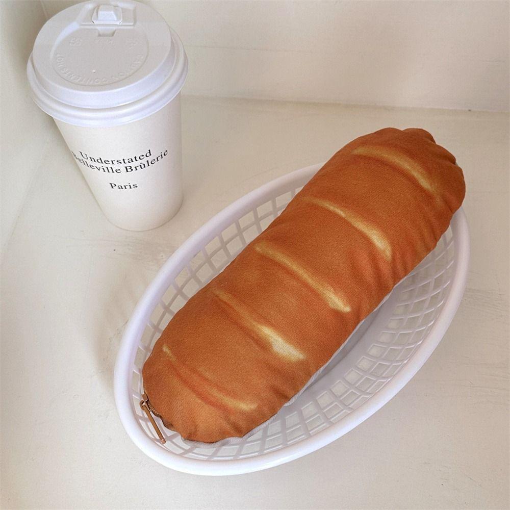 Simulate Bread Plush Bread Pencil Bag Storage Bag Pencil Pouch Bread Pencil Case  School Supplies