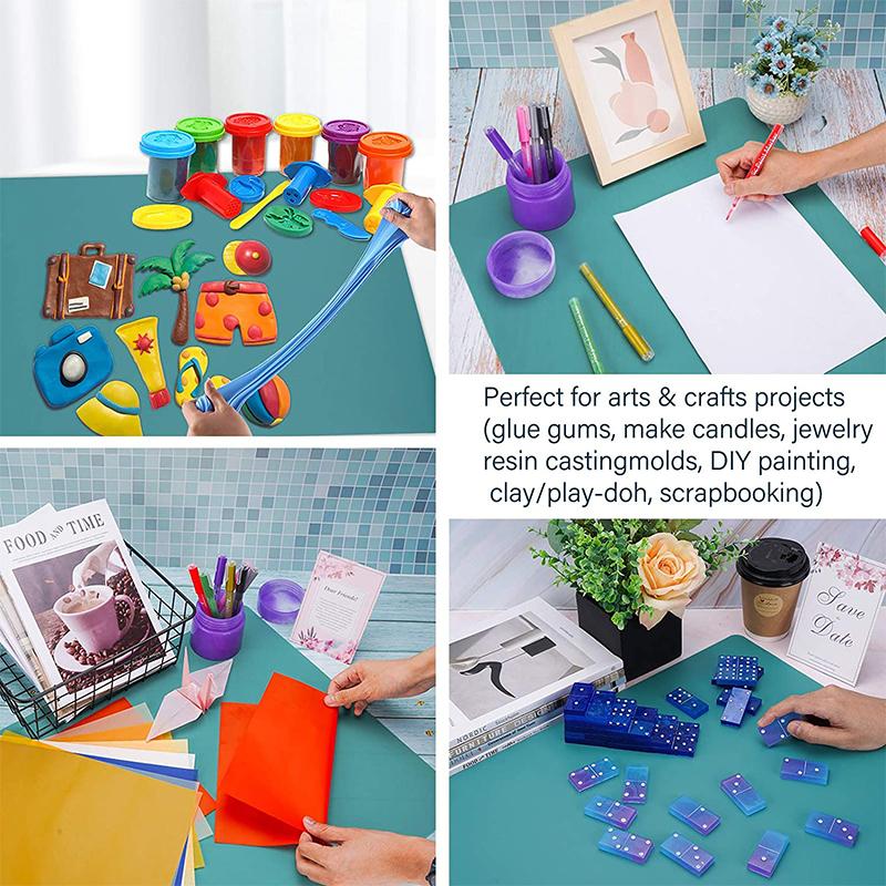 Napperon en Silicone Grande Taille 60X40cm Isolation Thermique Sous-Verre Nappe Tapis de Table Antidérapant Bol Tasse Sous-Verre Accessoires de Cuisine