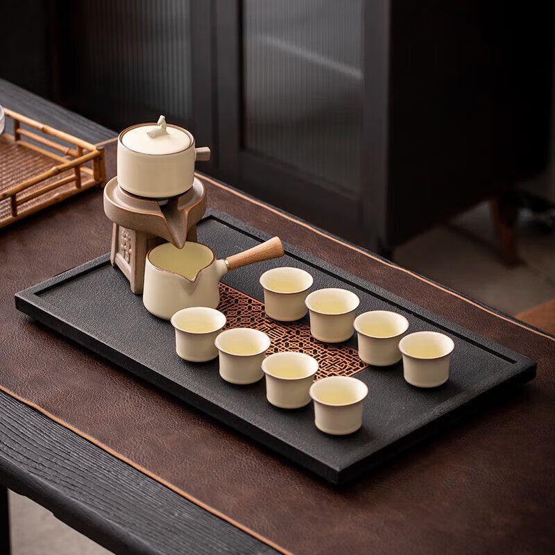 Automatic Ceramic Kung Fu Tea Set with Stone Mill