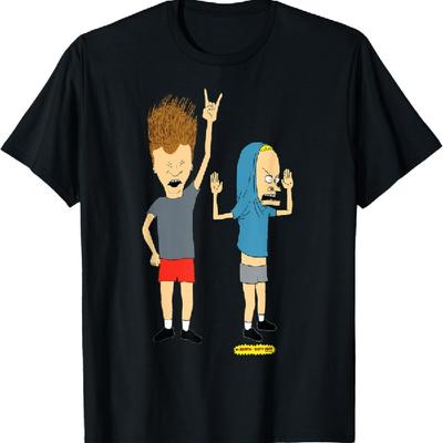Beavis and Butt-Head Rock On Portrait T-Shirt_1