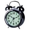 Metal Electroplated Ringing Bell Double Ringing Bell Mute with Light Clock Wake Up and Go To Work Set Alarm Clock