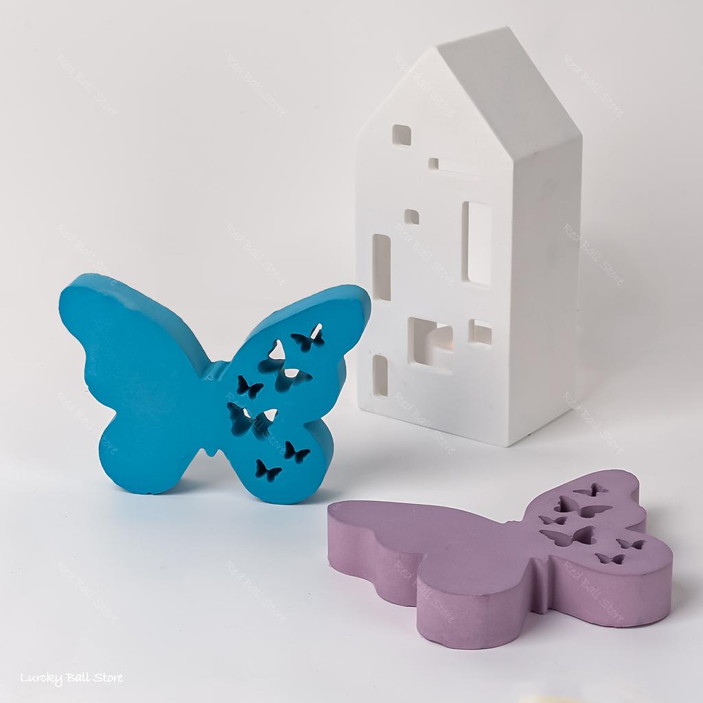 3D Butterfly Ornament Concrete Silicone Molds DIY Butterfly Candle Making Tools Handmade Soap Wax Plaster Resin Mould Home Decor
